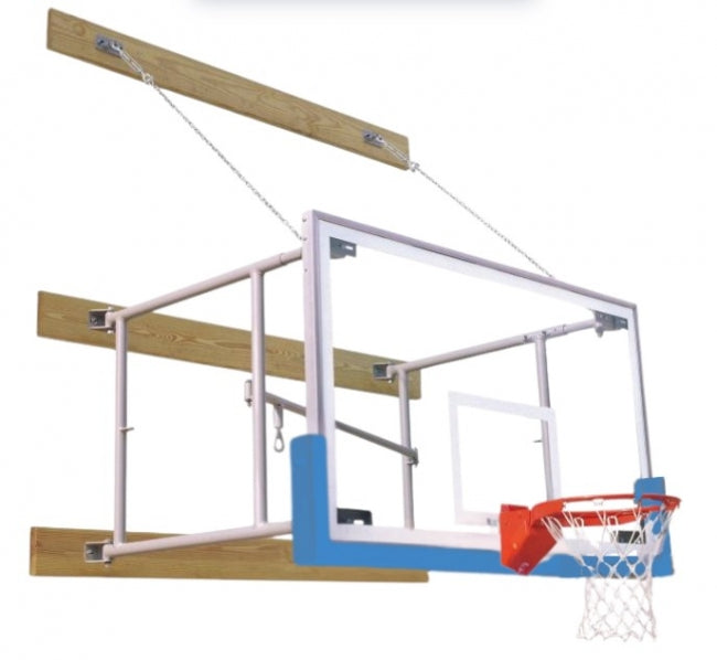 Side Fold 4'-6' Competitor Basketball Package, Columbia Blue