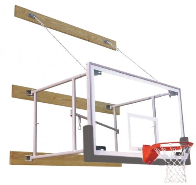 Side Fold 4'-6' Competitor Basketball Package, Gray
