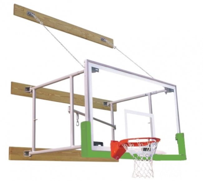 Side Fold 4'-6' Competitor Basketball Package, Kelly Green