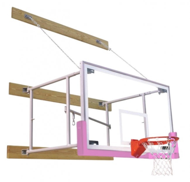 Side Fold 4'-6' Competitor Basketball Package, Pink