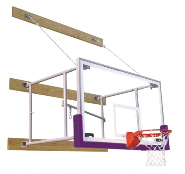 Side Fold 4'-6' Competitor Basketball Package, Purple