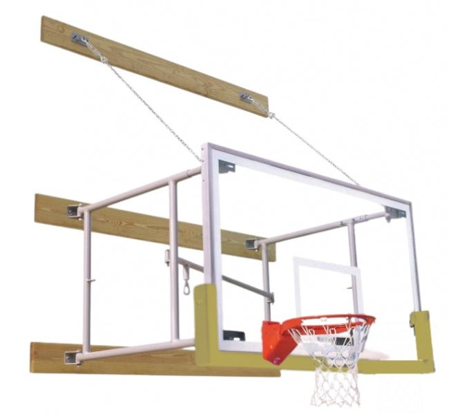 Side Fold 4'-6' Competitor Basketball Package, Vegas Gold
