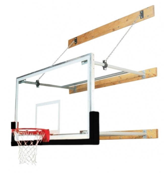 Stationary 4'-6' Competitor Basketball Package, Black