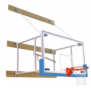 Stationary 4'-6' Competitor Basketball Package, Columbia Blue