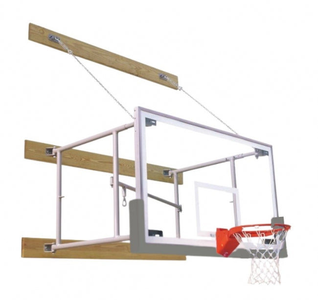 Stationary 4'-6' Competitor Basketball Package, Gray