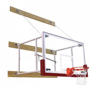 Stationary 4'-6' Competitor Basketball Package, Maroon