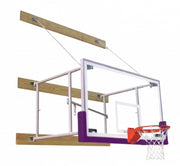 Stationary 4'-6' Competitor Basketball Package, Purple