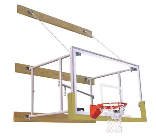 Stationary 4'-6' Competitor Basketball Package, Vegas Gold