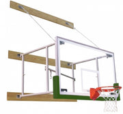 Side Fold 6'-8' Competitor Basketball Package, Forest Green