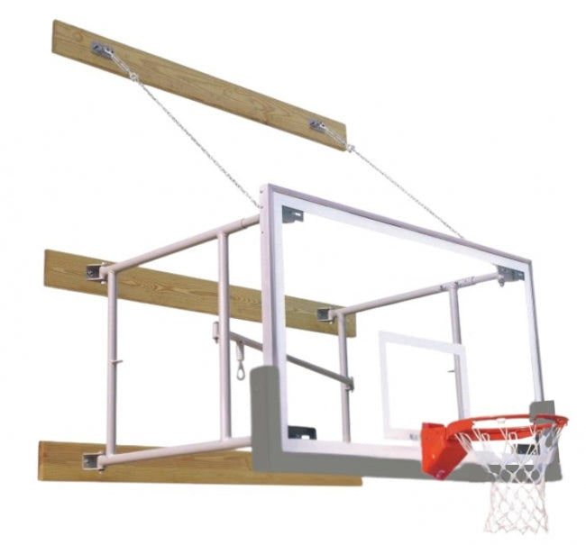 Side Fold 6'-8' Competitor Basketball Package, Gray