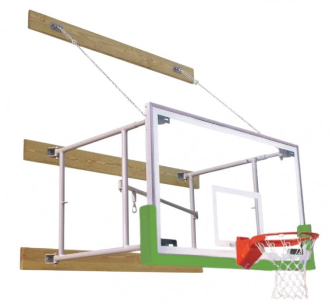 Side Fold 6'-8' Competitor Basketball Package, Kelly Green