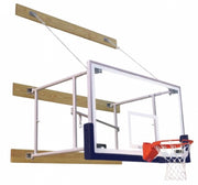 Side Fold 6'-8' Competitor Basketball Package, Navy