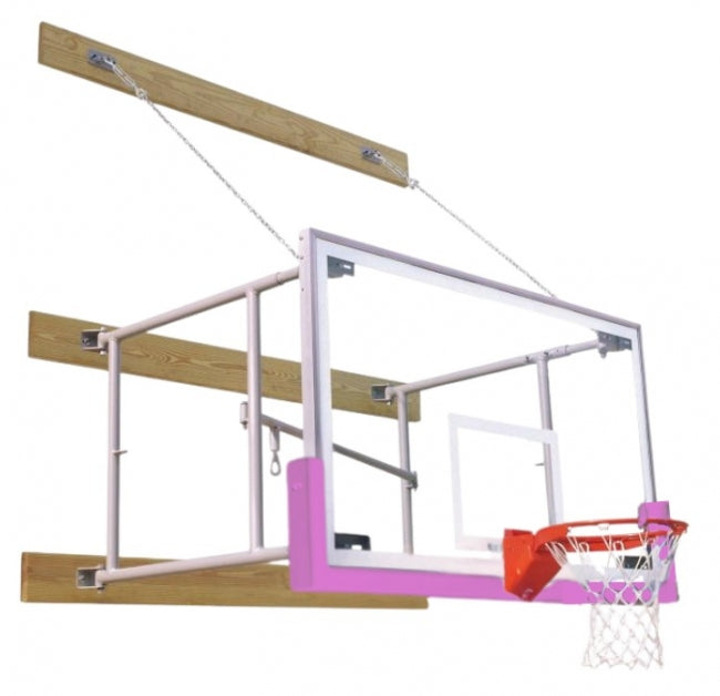Side Fold 6'-8' Competitor Basketball Package, Pink