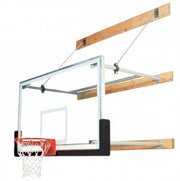 Stationary 6'-8' Competitor Basketball Package, Black