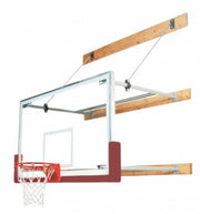 Stationary 6'-8' Competitor Basketball Package, Maroon