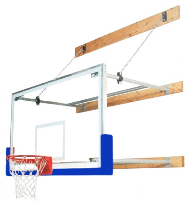 Stationary 6'-8' Competitor Basketball Package, Royal Blue