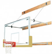 Stationary 6'-8' Competitor Basketball Package, Vegas Gold