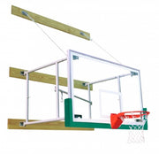 Side Fold 8'-12' Competitor Basketball Package, Forest Green