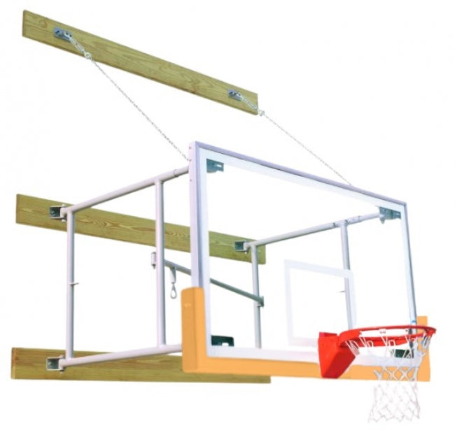 Side Fold 8'-12' Competitor Basketball Package, Athletic Gold