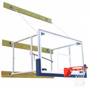 Side Fold 8'-12' Competitor Basketball Package, Navy
