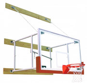 Stationary 8'-12' Competitor Basketball Package, Burnt Orange