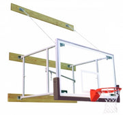 Stationary 8'-12' Competitor Basketball Package, Brown