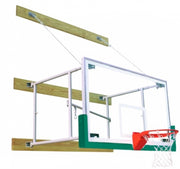 Stationary 8'-12' Competitor Basketball Package, Forest Green