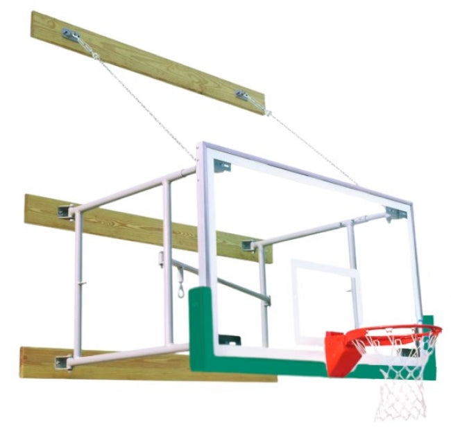 Stationary 8'-12' Competitor Basketball Package, Kelly Green