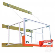 Stationary 8'-12' Competitor Basketball Package, Orange