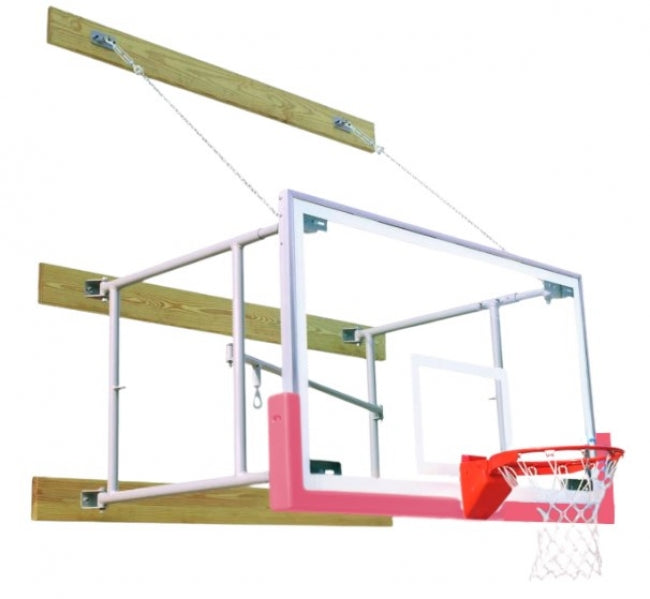 Stationary 8'-12' Competitor Basketball Package, Pink
