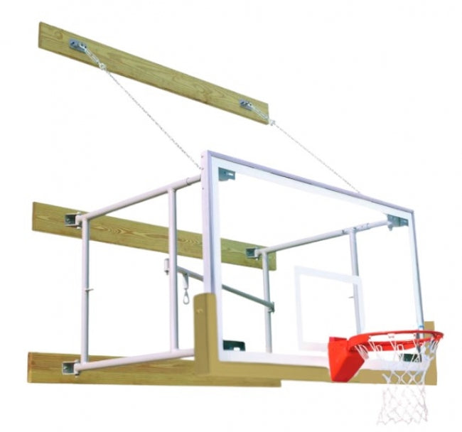 Stationary 8'-12' Competitor Basketball Package, Vegas Gold