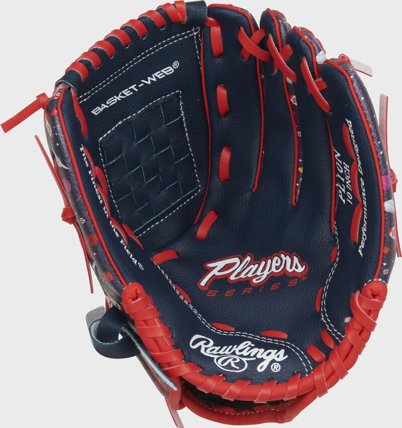 Rawlings Players Series Youth 10-Inch Baseball Glove - Right Hand Thrower - Navy/Space Print