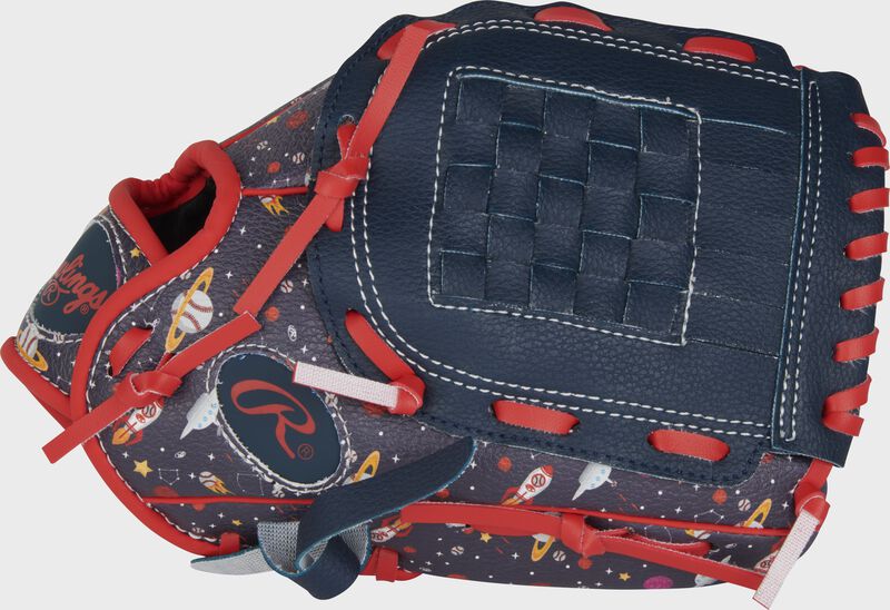 Rawlings Players Series Youth 10-Inch Baseball Glove - Right Hand Thrower - Navy/Space Print