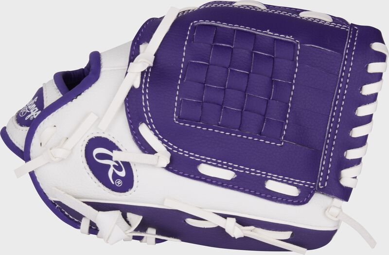 Rawlings Players Series Youth 10-Inch Baseball Glove - Right Hand Thrower - Purple