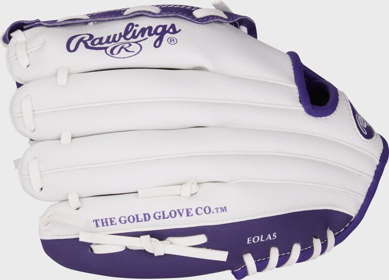 Rawlings Players Series Youth 10-Inch Baseball Glove - Left Hand Thrower - Purple