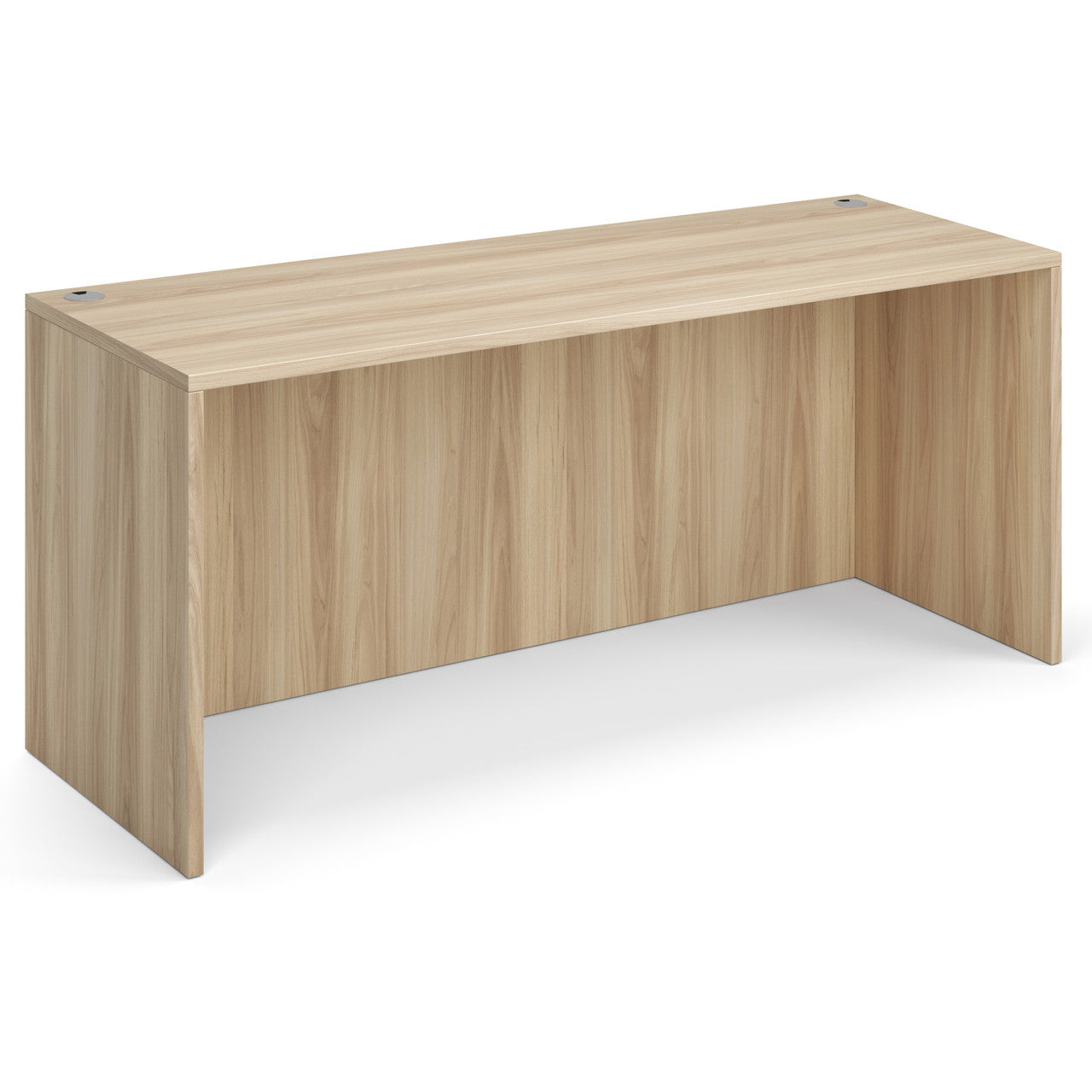 OfficeSource Laminate 66"W Credenza Shell - American Elm