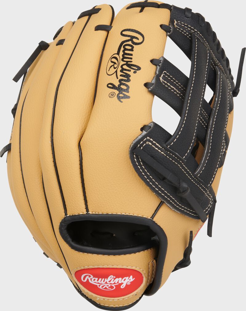 Rawlings Players Series Youth 11.5-Inch Baseball Glove - Right Hand Thrower - Camel/Black