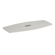 OfficeSource  95.00'' Boat Shaped Conference Table Top (Top Only) - Arcadia White