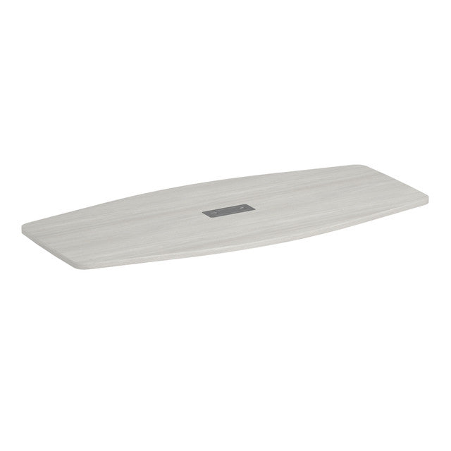 OfficeSource  95.00'' Boat Shaped Conference Table Top (Top Only) - Arcadia White