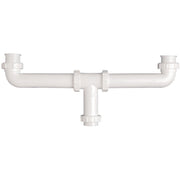 1-1/2 In. X 16 In. White Plastic Center Outlet Waste