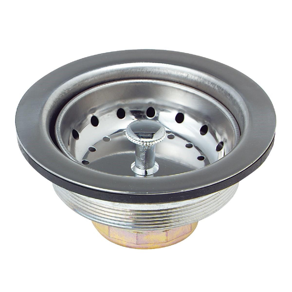 3-1/2 In. Stainless Steel Fixed Post Basket Strainer Assembly