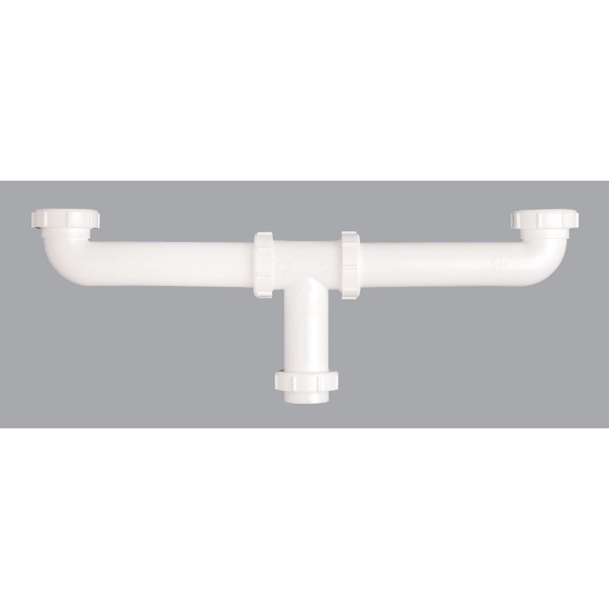 1-1/2 In. x 16 In. White Plastic Center Outlet Waste