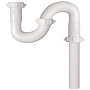 1-1/4 In. x 20-1/2 In. White Plastic S-Trap