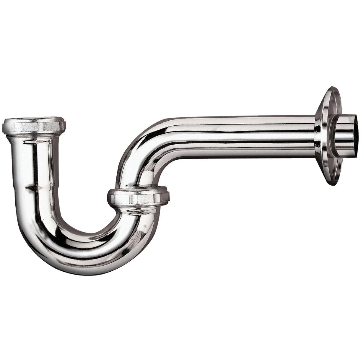 1-1/4 In. x 1-1/4 In. Chrome-Plated 22 Gauge Brass P-Trap