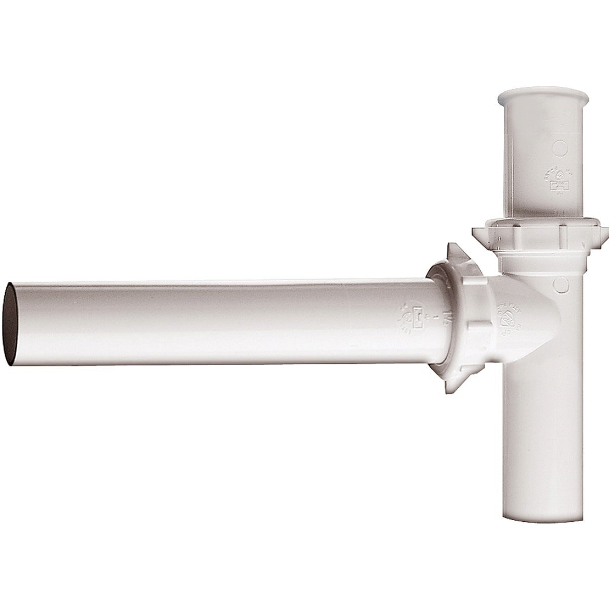 1-1/2 In. White Plastic End Outlet Waste