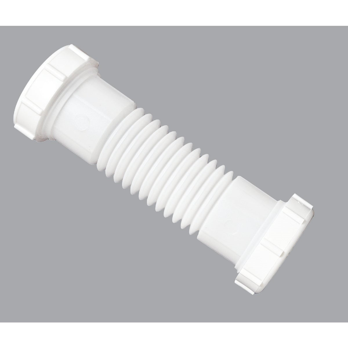 1-1/4 In. or 1-1/2 In. White Plastic Flexible Coupling and Elbow