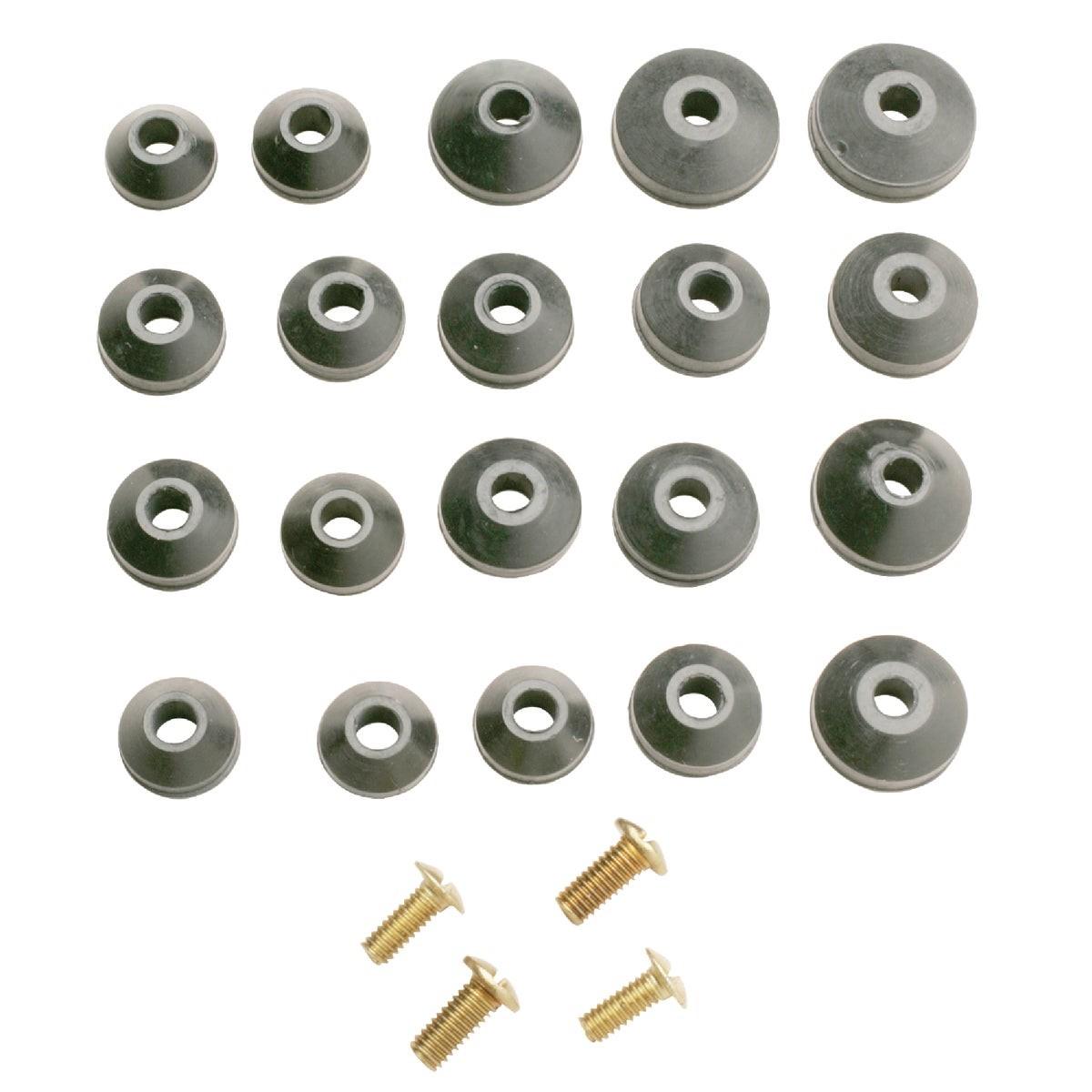 Assorted Black Beveled Faucet Washer (24 Ct.)
