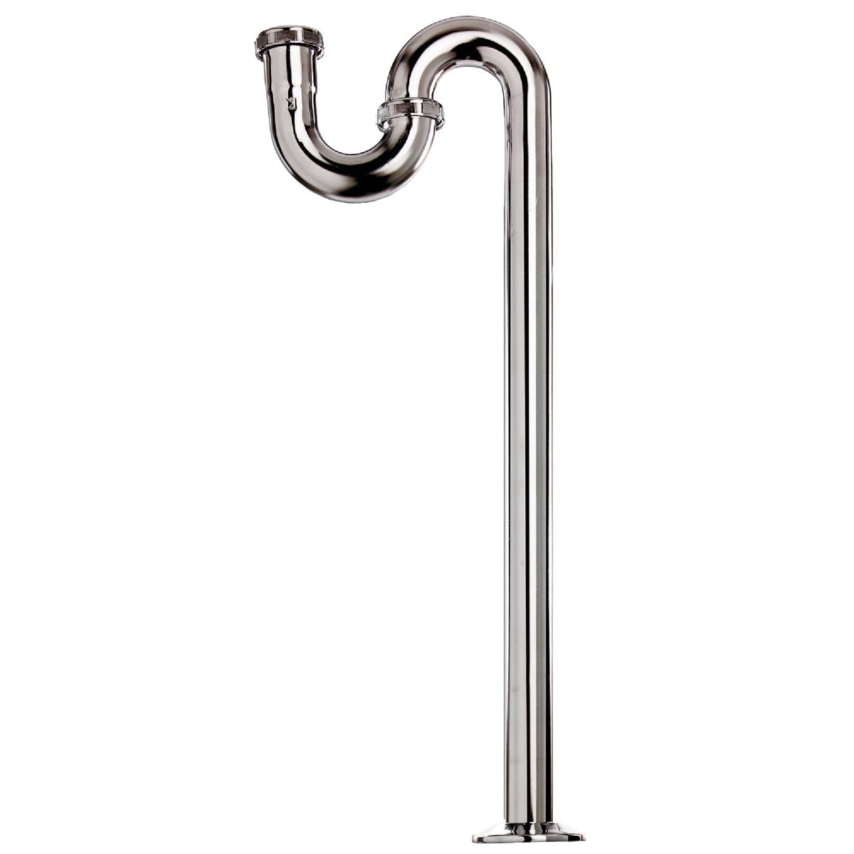 1-1/4 In. x 20-1/2 In. Polished Chrome Plated S-Trap
