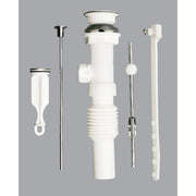 1-1/4 In. Chrome-Plated/Plastic Flexible Pop-Up Assembly