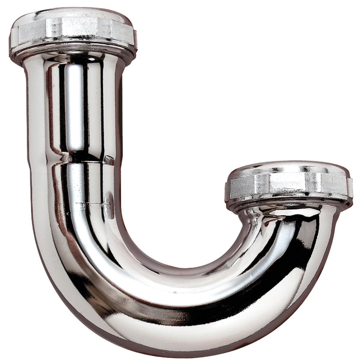1-1/4 In. Chrome Plated J-Bend, Carded